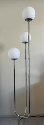SIMRISHAMN Staande Lamp - Chroom/Opaal Glas, Huis en Inrichting, Lampen | Vloerlampen, Ophalen, Gebruikt, Glas, 150 tot 200 cm