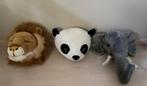 Pluche Dierenkoppen Muurdecoratie, Ophalen, Gebruikt