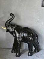 Grote  vintage lederen olifant, Antiek en Kunst, Ophalen of Verzenden