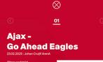 Ajax - Go ahead eagles 1 kaartje, Tickets en Kaartjes, Eén persoon, April