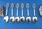 Norwegian silver spoons Viking Rose design., Verzenden, Zilver
