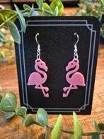 Oorbellen flamingo, Ophalen of Verzenden, Nieuw, Overige kleuren, Overige materialen