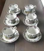 6 kop en schotels Myott's, Country Life, multi color, Antiek en Kunst, Antiek | Servies los, Ophalen of Verzenden