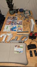 Nintendo Wii met 9 spellen en balance board, Ophalen, Gebruikt, Met 2 controllers, Met games