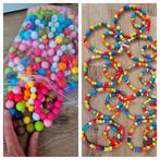 2 partijen acryl kralen + houten kralen kettingen armbanden, Ophalen of Verzenden, Nieuw, Kraal