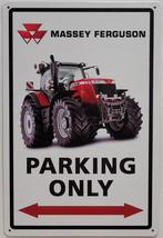 Massey Ferguson parking only tractor reclamebord van metaal