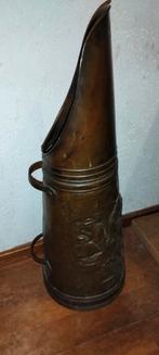 Brocante koperen kolenkit kolenemmer, Antiek en Kunst, Ophalen of Verzenden