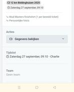 Mudmasters Buddinghuizen 2025 1 ticket, Tickets en Kaartjes, Eén persoon