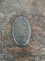 Oude ovale snuifdoos pillendoos antiek vintage medicijn blik, Antiek en Kunst, Ophalen of Verzenden