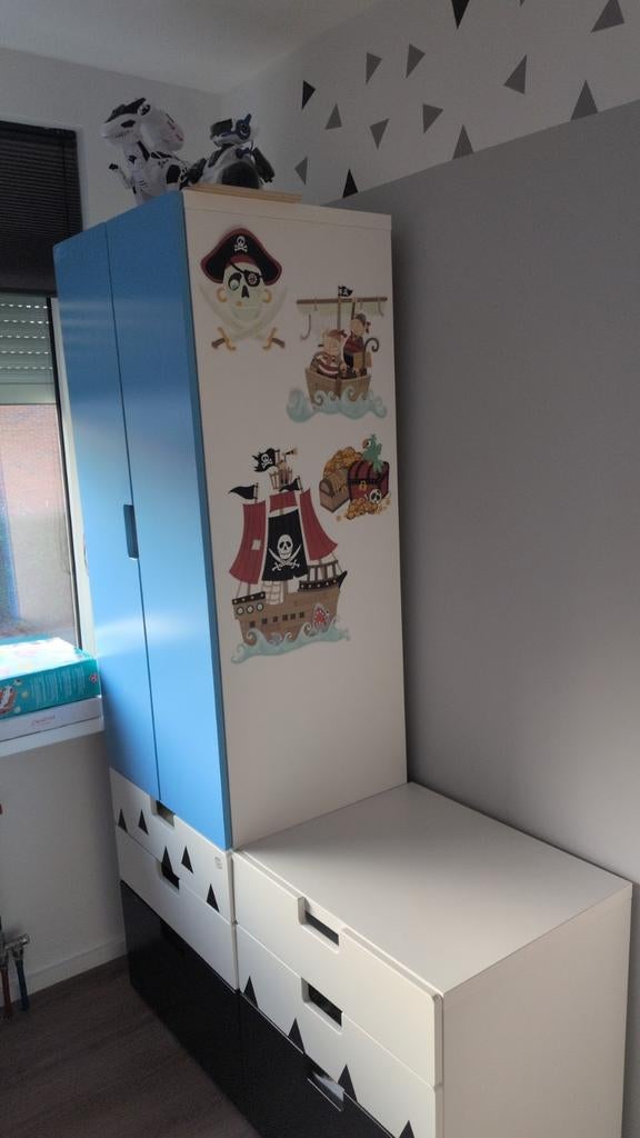 Leuke kinderkast met piraten thema, Gebruikt, Kast, 50 tot 70 cm, 105 cm of meer