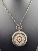 Antiek zakhorloge met ketting prachtige uitvoering, Antiek en Kunst, Ophalen of Verzenden