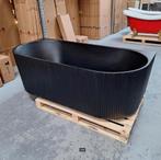 MAT ZWART RIBBEL HALF VRIJSTAAND LIGBAD Nr147, Ophalen of Verzenden, Nieuw