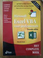 Microsoft Excel VBA voor professionals, Boeken, Ophalen of Verzenden, Zo goed als nieuw, Programmeertaal of Theorie, Wim de Groot