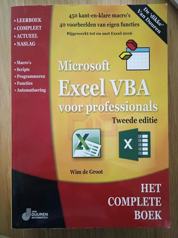 Microsoft Excel VBA voor professionals, Boeken, Informatica en Computer, Zo goed als nieuw, Programmeertaal of Theorie, Ophalen of Verzenden