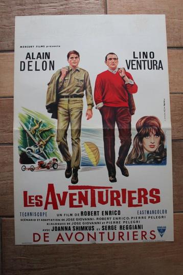 filmaffiche Alain Delon les aventuriers 1967 filmposter beschikbaar voor biedingen