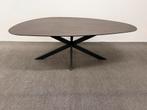 Organische eettafel HPL bruin eiken 220x120, 100 tot 150 cm, 200 cm of meer, Ophalen of Verzenden, Zo goed als nieuw