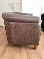 Riviera Maison leren fauteuil, Ophalen, 50 tot 75 cm, Leer, Zo goed als nieuw