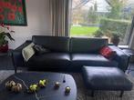 Te koop Leolux Bellice zwart leer, Huis en Inrichting, Ophalen of Verzenden, Zo goed als nieuw, Leer
