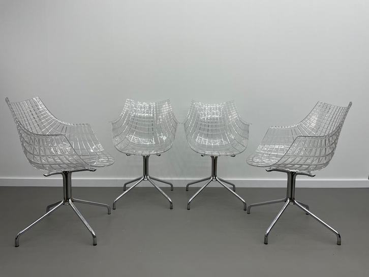 Driade Meridiana stoelen / eetkamerstoelen set van 4, Huis en Inrichting, Stoelen, Ophalen