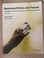 Business Ethics and Values - Colin Fisher, Ophalen of Verzenden, Alpha, Zo goed als nieuw, HBO