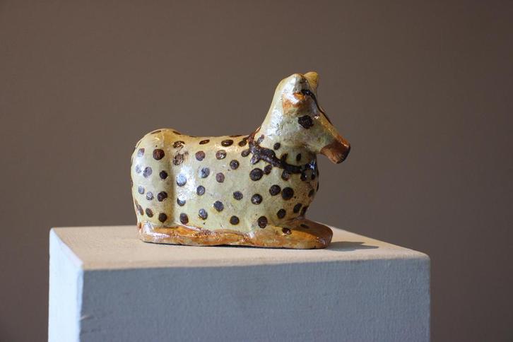 Bodemvondst - koe slib aardewerk 17/18e eeuw, Antiek en Kunst, Antiek | Keramiek en Aardewerk, Ophalen of Verzenden