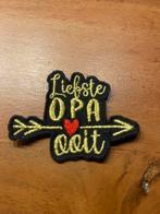 Carnaval Embleem - Liefste Opa Ooit, Ophalen of Verzenden, Nieuw, Zwart, Met patroon