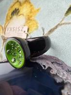Groene Zsiska ring met strass - Maat M, Kunststof, Verzenden, Nieuw, 17 tot 18