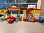 Duplo Benzinestation met Winkel, Kinderen en Baby's, Ophalen of Verzenden, Zo goed als nieuw, Complete set, Duplo