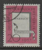 DDR 1957 599 Sparen, Gest, Ophalen of Verzenden, DDR, Gestempeld