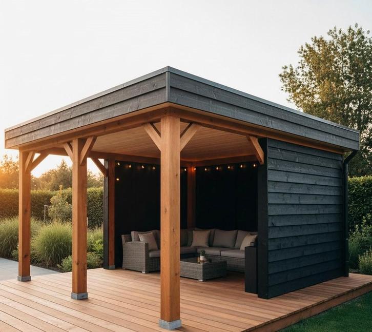 Douglas Overkappingen Op Maat, Tuin en Terras, Overkappingen, Nieuw, Veranda, Ophalen of Verzenden