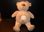 TIAMO BEER BRUNO THE BEAR VELOURS BEIGE MET WIT, Verzenden, Nieuw, Overige typen