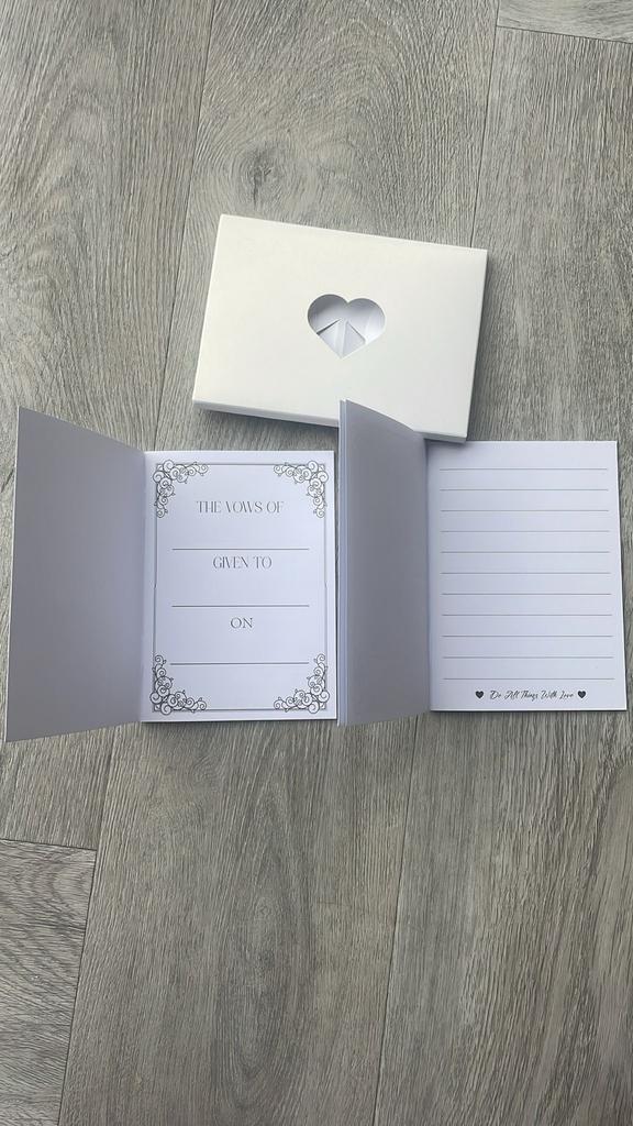 Gelofte Kaarten Set - His & Her, Hobby en Vrije tijd, Kaarten | Zelf maken, Nieuw, Blanco kaart of Basiskaart, Man of Vrouw, Ophalen of Verzenden