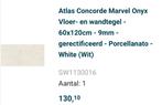 Atlas Concorde Marmer Tegel 120x60 - Nieuw!, Ophalen, 60 cm of meer, Nieuw, Minder dan 5 m²