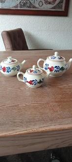 Boerenbond drie schattige oude kleine theepot Boerenbont, Huis en Inrichting, Keuken | Servies, Gebruikt, Overige typen, Ophalen of Verzenden