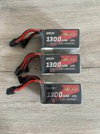 GEPRC Storm 6S 1300mAh 120C LiPo batterijen. Set van 3!, Ophalen of Verzenden, Zo goed als nieuw