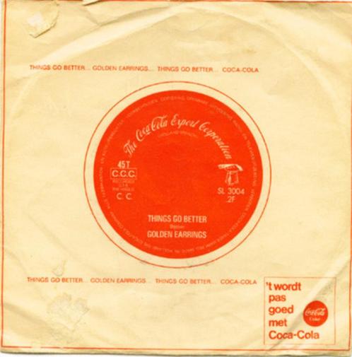 vinyl Single  GOLDEN EARRINGS - Things Go Better (1966 - NL), Cd's en Dvd's, Vinyl Singles, Gebruikt, Single, Rock en Metal, 7 inch