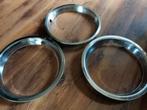 3 ×13 Inch (Opel Kadet)  Velg Sier Ringen    2×Chrome 1× RVS, Ophalen of Verzenden, Gebruikt