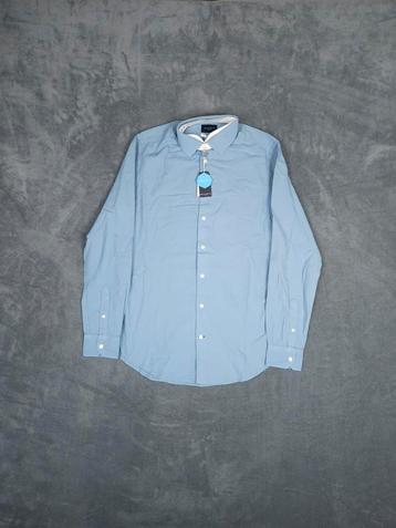 Mr Marvis Overhemd The Cotton Shirt M Blauw Blouse beschikbaar voor biedingen