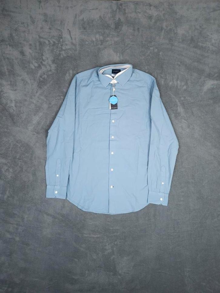 Mr Marvis Overhemd The Cotton Shirt M Blauw Blouse, Kleding | Heren, Overhemden, Zo goed als nieuw, Halswijdte 39/40 (M), Blauw