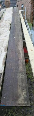 Lange dunne hardhouten plank, Tuin en Terras, Ophalen of Verzenden, 250 cm of meer, Planken