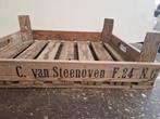 Leuk oud kistje met opdruk C.van Steenoven 1965, Minder dan 50 cm, Gebruikt, 50 tot 100 cm, Ophalen of Verzenden