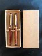 Houten pennenset vulpen en fineliner, Verzamelen, Pennenverzamelingen, Ophalen of Verzenden, Zo goed als nieuw, Vulpen, Overige merken