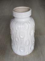 vaas Scheurich 288 - 18 cm wit geglazuurde vaas vintage, Ophalen of Verzenden