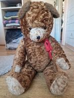 grote antieke bruine beer 70 cm jaren 50 stro, Verzamelen, Beren en Cherished Teddies, Ophalen of Verzenden, Zo goed als nieuw