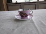 PPD G.v.d.Flierdt roze porselein kop D10cm H7cm bord 16cm, Huis en Inrichting, Keuken | Servies, Ophalen of Verzenden, Zo goed als nieuw
