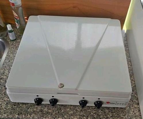 Parker 4 pits gasfornuis kookplaat, Caravans en Kamperen, Kampeeraccessoires, Gebruikt, Ophalen