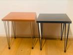 vintage Pin Age bijzettafel X 2, Minder dan 45 cm, Minder dan 55 cm, Ophalen of Verzenden, Zo goed als nieuw