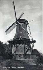 ANSICHTKAART SANTPOORT MOLEN SANTHAAS., Verzamelen, Ansichtkaarten | Nederland, Verzenden, Gelopen, Noord-Holland