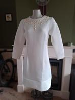 K-Design K Design witte warme winter jurk L crème steentjes, K-design, Verzenden, Wit, Maat 42/44 (L)