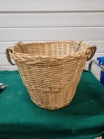 mand met leren handgrepen, Ophalen of Verzenden, 'T Olde Gre-j, Info@toldegrej.nl, Endepoelstraat 20f Didam